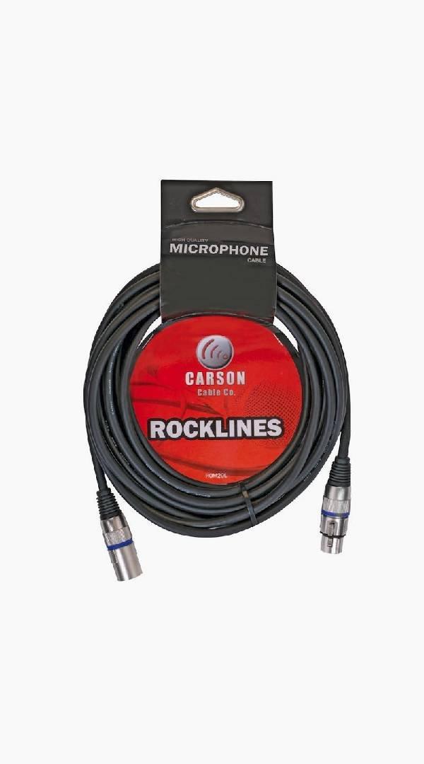 Carson Rocklines Microphone Cable 10ft XLR - XLR - Sieffs Music