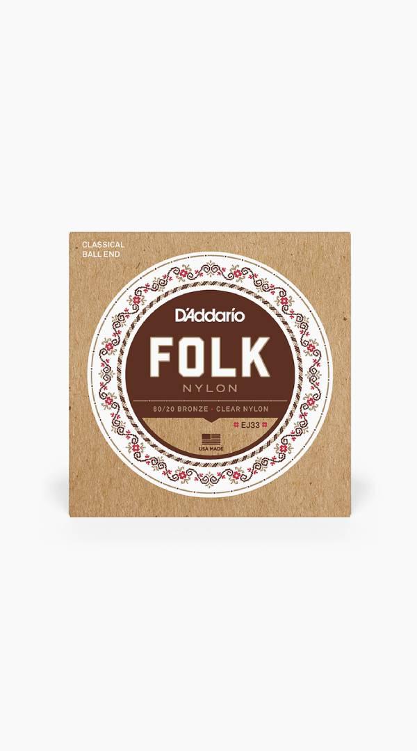 D'Addario Folk Nylon Classical Strings - Sieffs Music