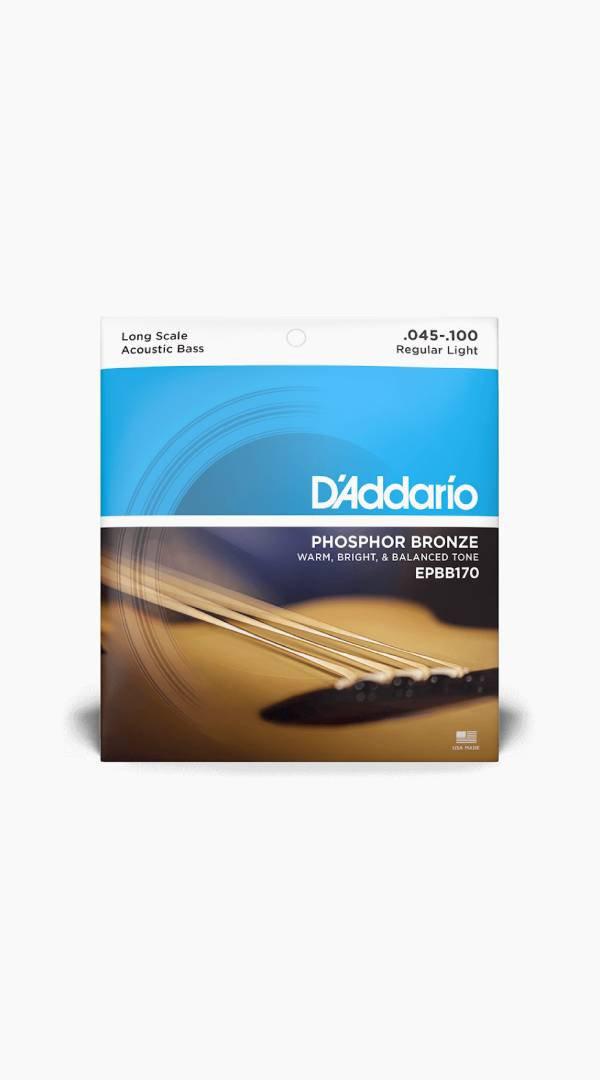 D'Addario Phosphor Bronze Acoustic Bass Long Scale - Regular Light 045 - 100 - Sieffs Music