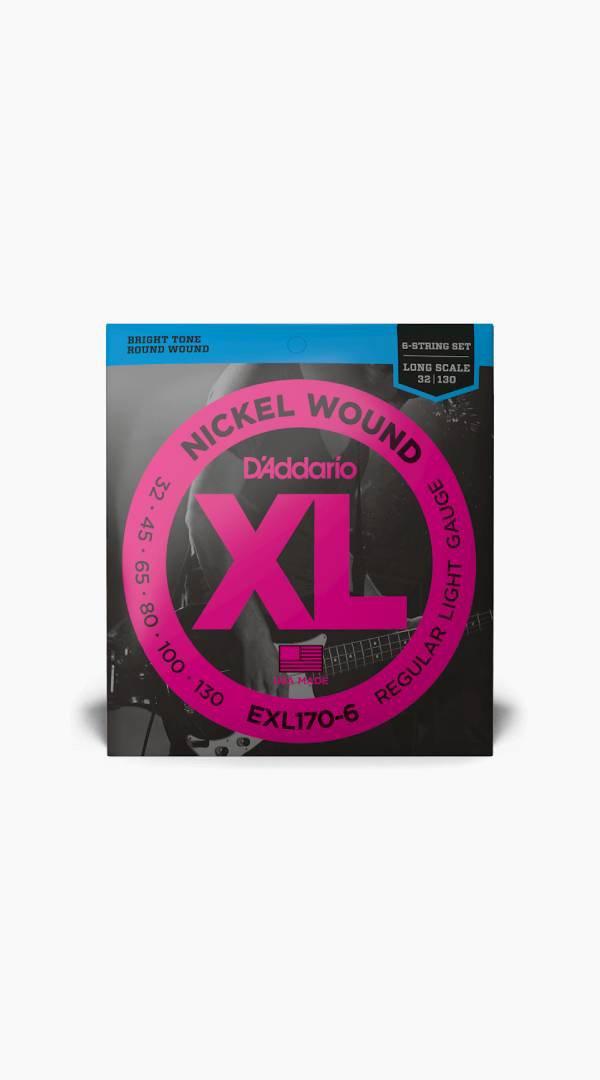 D'Addario XL Nickel Wound 6-String Bass - Regular Light 31 - 130 - Sieffs Music