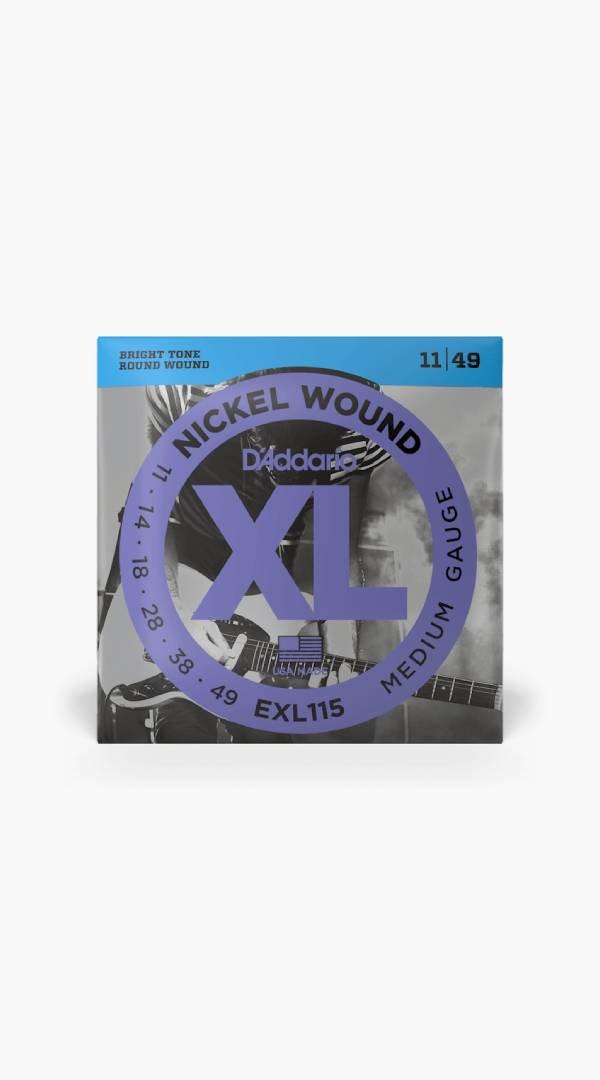 D'Addario XL Nickel Wound Electric Strings - Medium 11 - 49 - Sieffs Music
