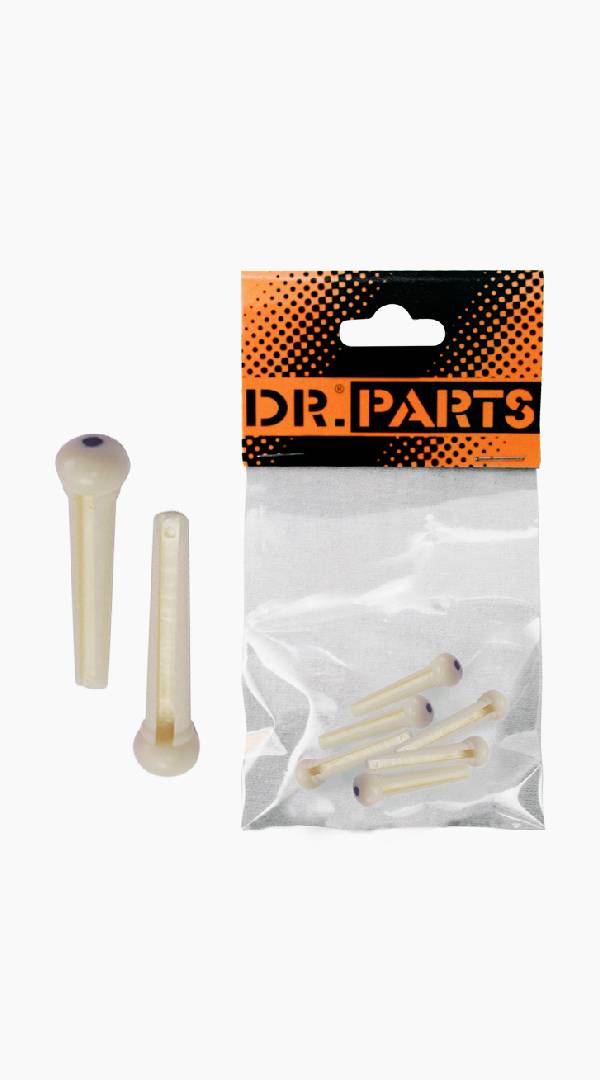 Dr. Parts Ivory Bridge Pin Set - Sieffs Music