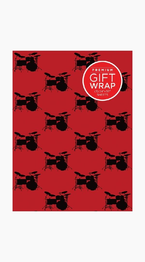 Drumset Gift Wrap Paper - Sieffs Music