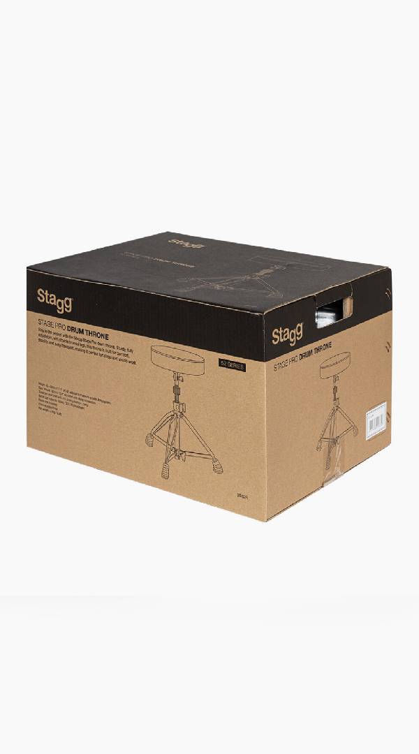 DT-52R Stagg Drum Throne, Double Braced Heavy Duty - Sieffs Music