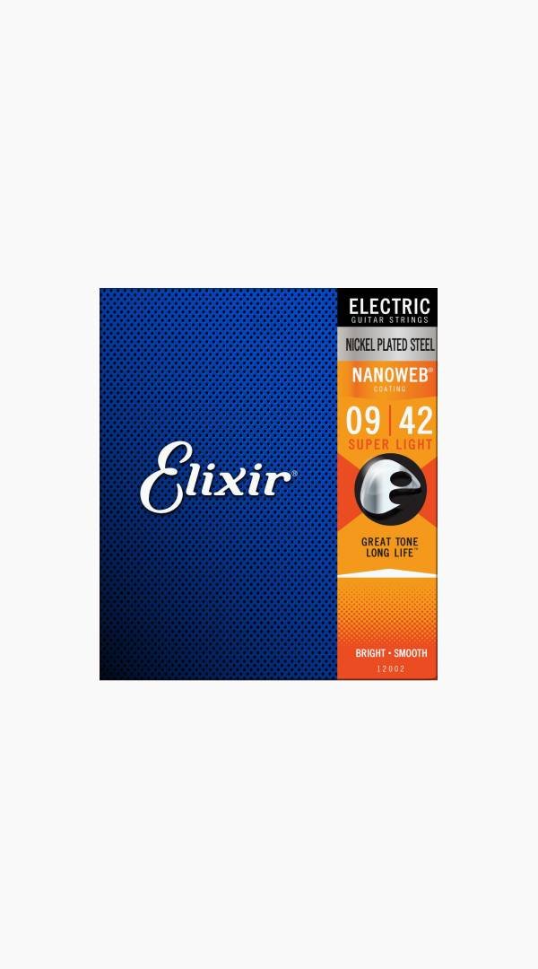 Elixir Nanoweb Nickel Plated Steel Electric Guitar Strings - Sieffs Music