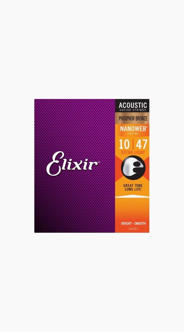 Elixir Nanoweb Phosphor Bronze Acoustic Strings - Sieffs Music