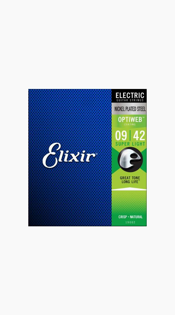 Elixir Optiweb Nickel Plated Steel Electric Strings - Sieffs Music