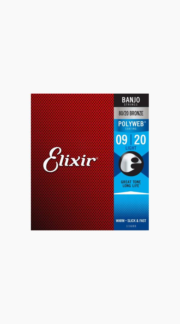 Elixir Polyweb 80/20 Bronze Banjo Strings - Sieffs Music