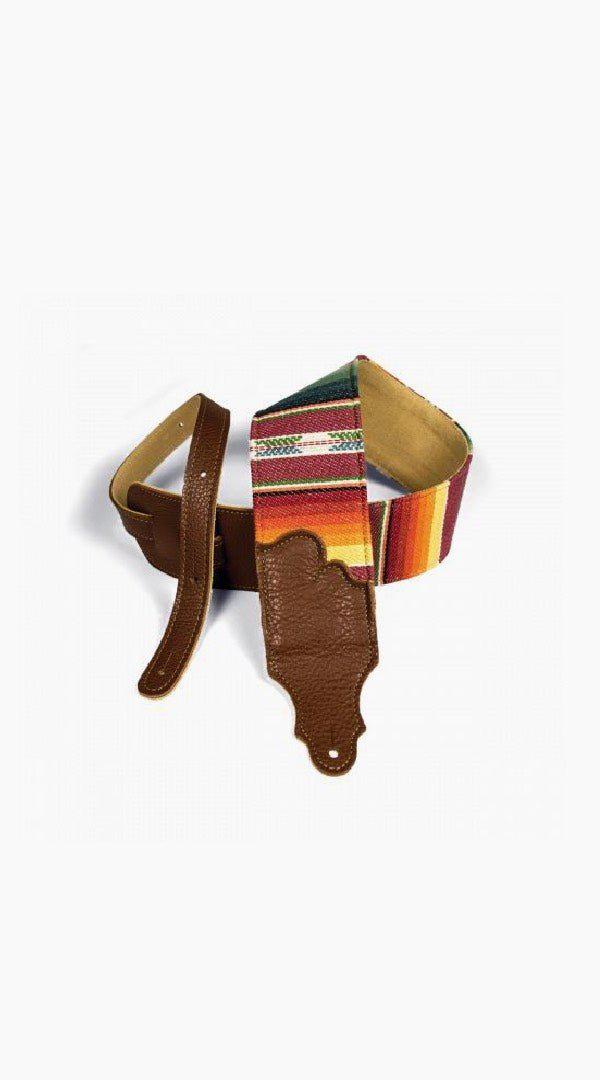 Franklin 3" Saddle Blanket Strap with Caramel Glove Leather Ends - Sieffs Music