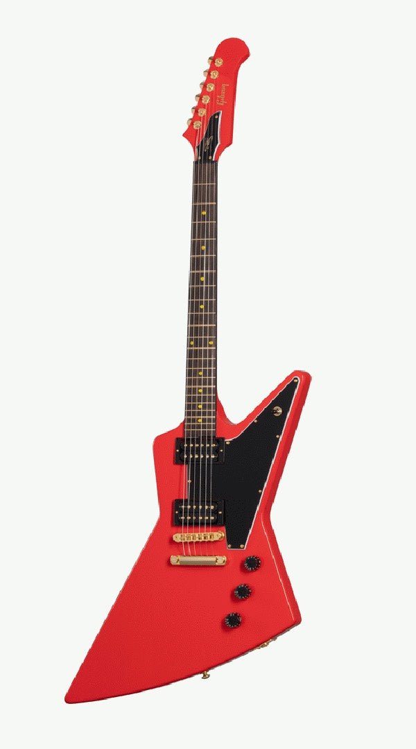 Heavy metal Carnal red Electric Gibson lzzy Hale Signature Explorerbird Guitar - Sieffs Music