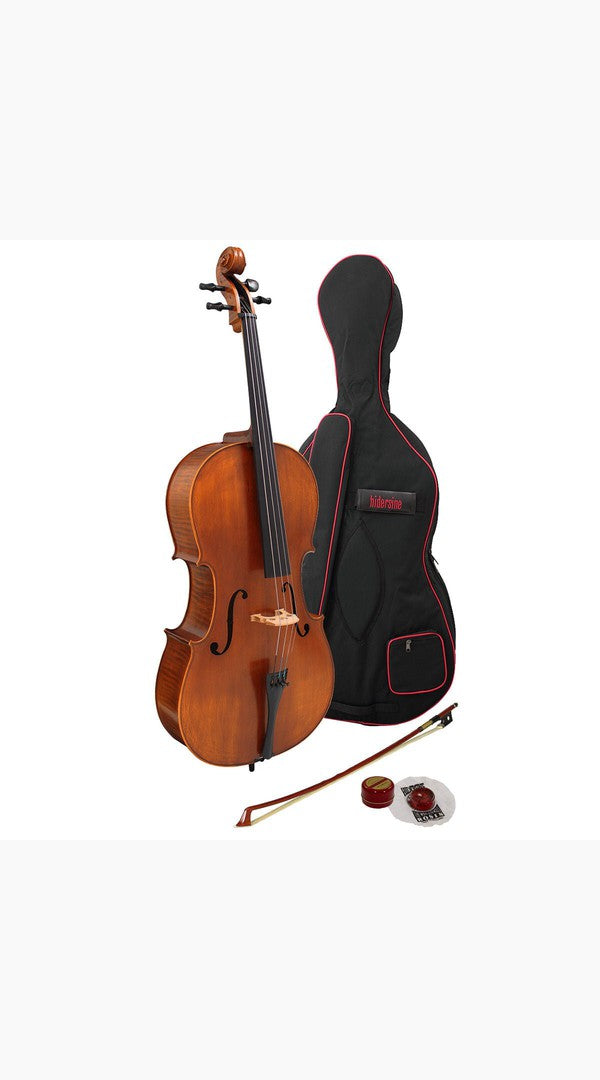 Hidersine HW3182AG-P Studenti Academy Finetune Cello Student Outfit 4/4 setup with Thomastik Alphayue strings - Sieffs Music