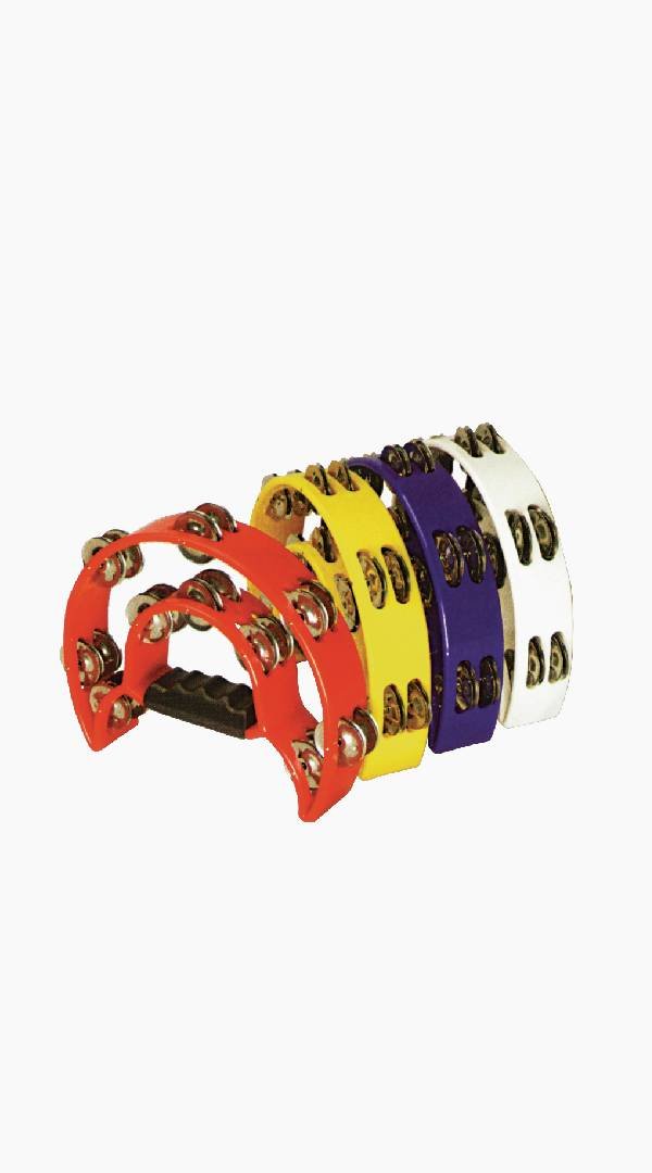 Mano Percussion 9"x 6" Double Half Moon Tambourine TMP13 - Sieffs Music