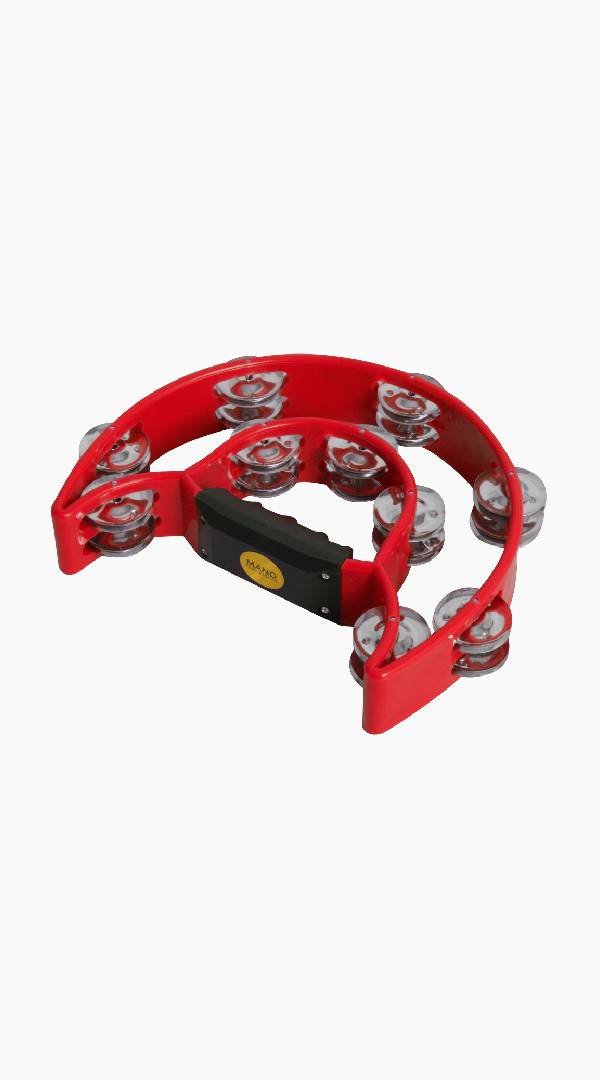Mano Percussion 9"x 6" Double Half Moon Tambourine TMP13 - Sieffs Music