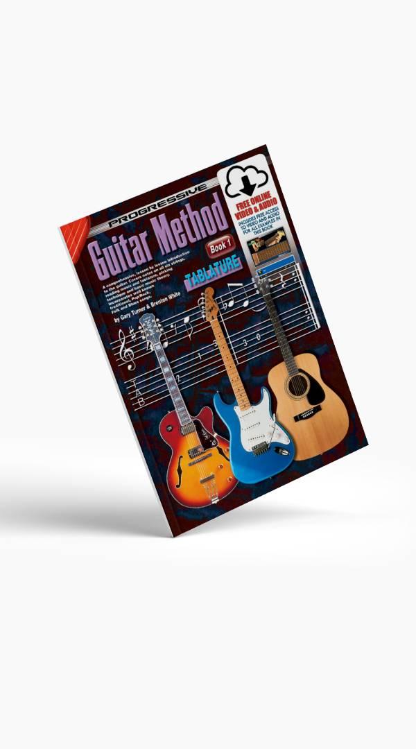 Progressive Guitar Method Book 1 Tablature Book/Online Video &amp; Audio - Sieffs Music