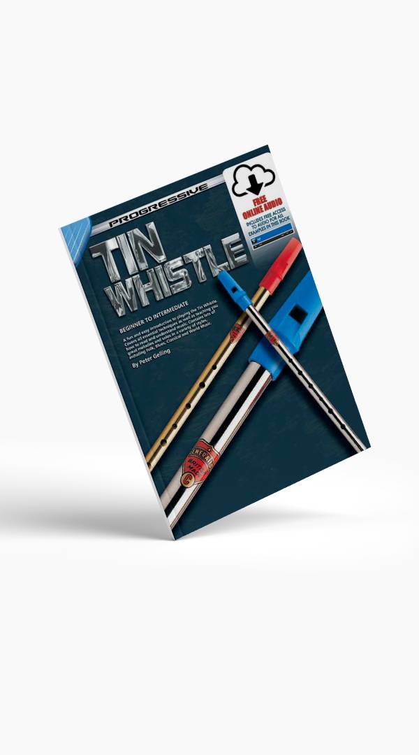 Progressive Tin Whistle Book/Online Video & Audio - Sieffs Music