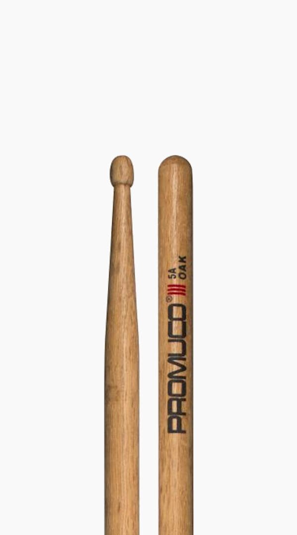 Promuco 5A Wood Tip Oak Drumsticks - Sieffs Music