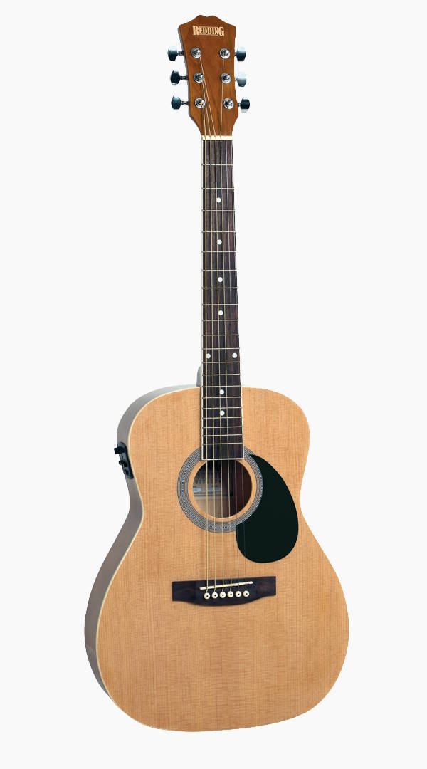 Redding 3/4 Dreadnought Electric/Acoustic Guitar Natural Gloss - Sieffs Music