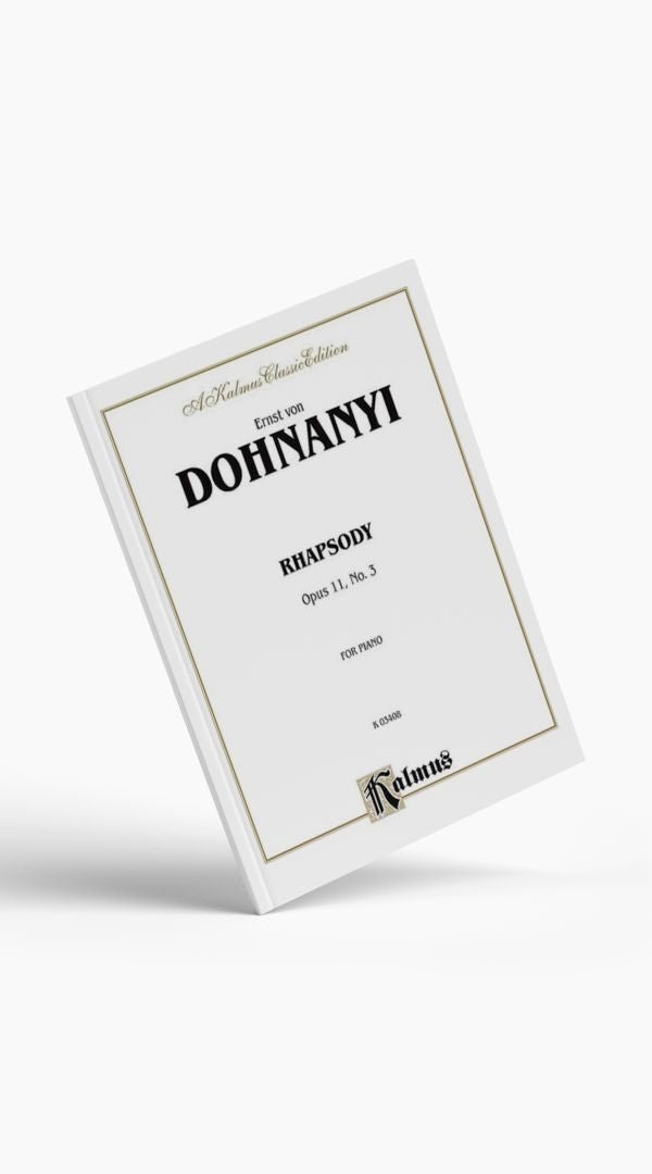 Rhapsody Op 11 No 3 for Piano - Sieffs Music