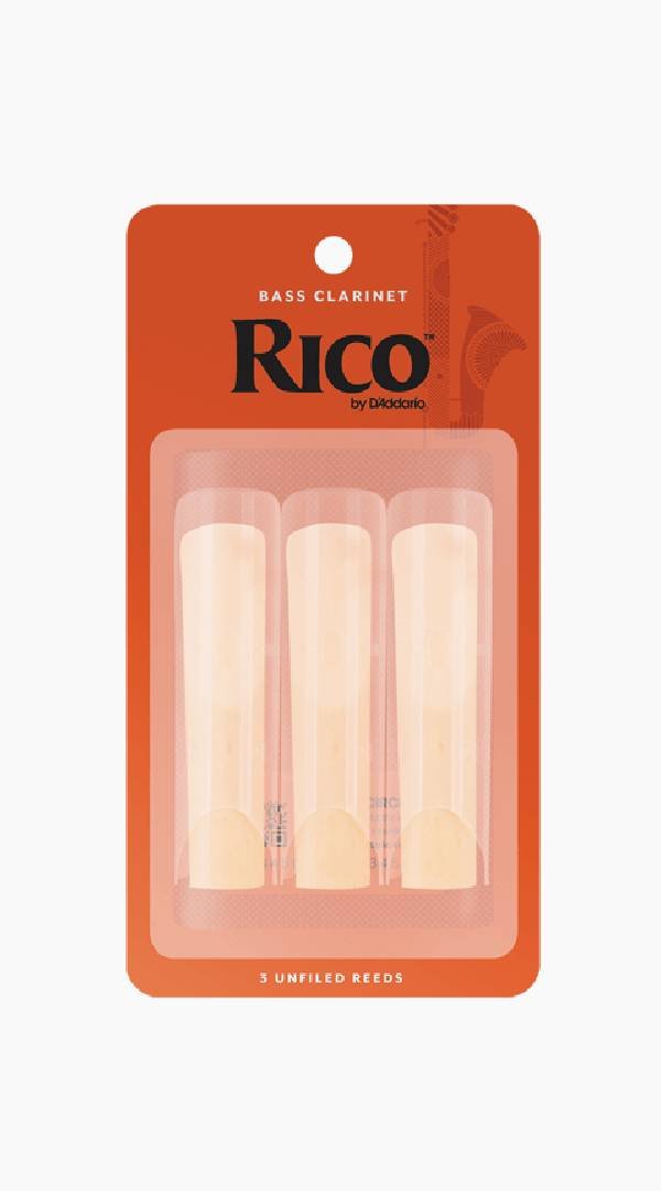 Rico Bb Bass Clarinet Reeds 3 Pack - Sieffs Music