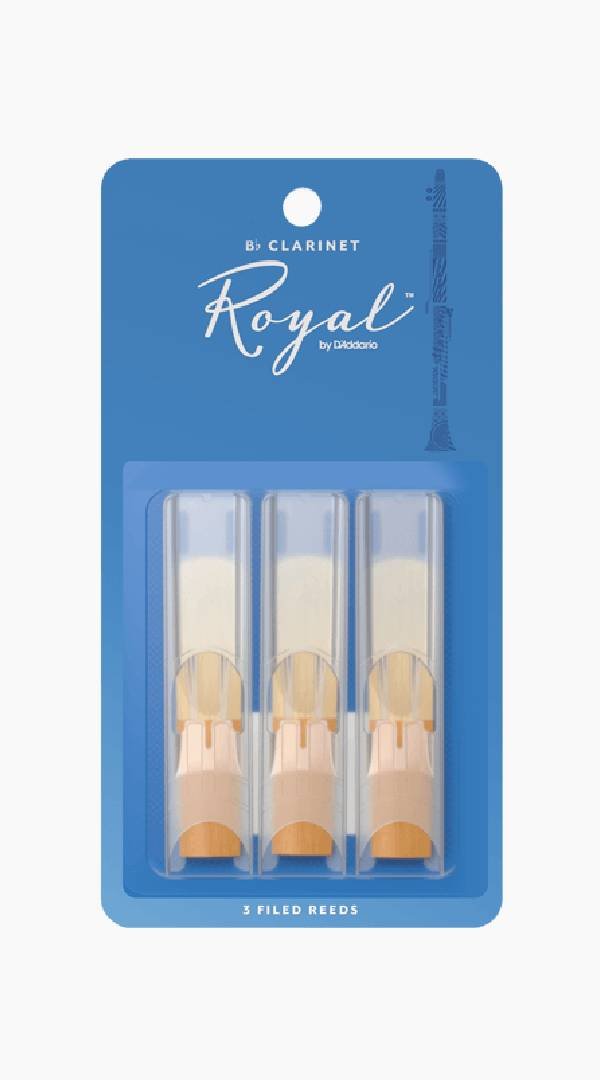 Rico Royal Bb Clarinet Reeds 3 Pack - Sieffs Music