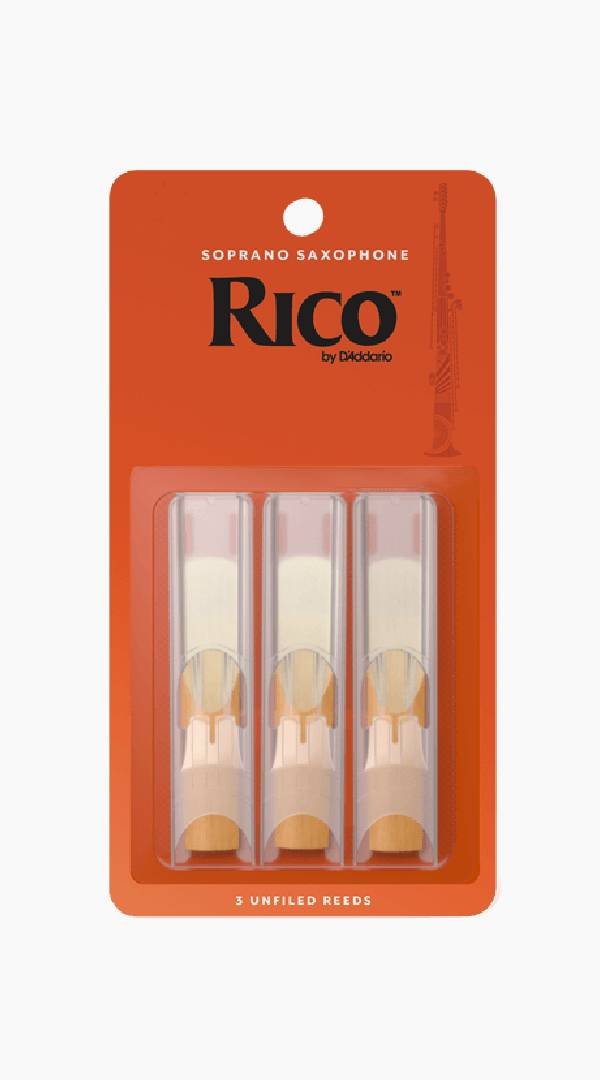 Rico Soprano Saxophone Reeds 3 Pack - Sieffs Music