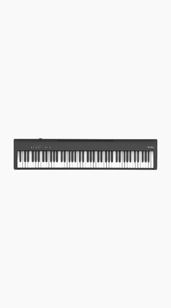 Roland FP30X Digital Piano in black colour on a white background - Sieffs Music