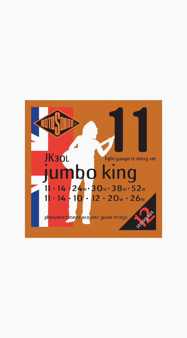 Rotosound JK30L Jumbo King 12 String Phosphor Bronze Sieffs Music