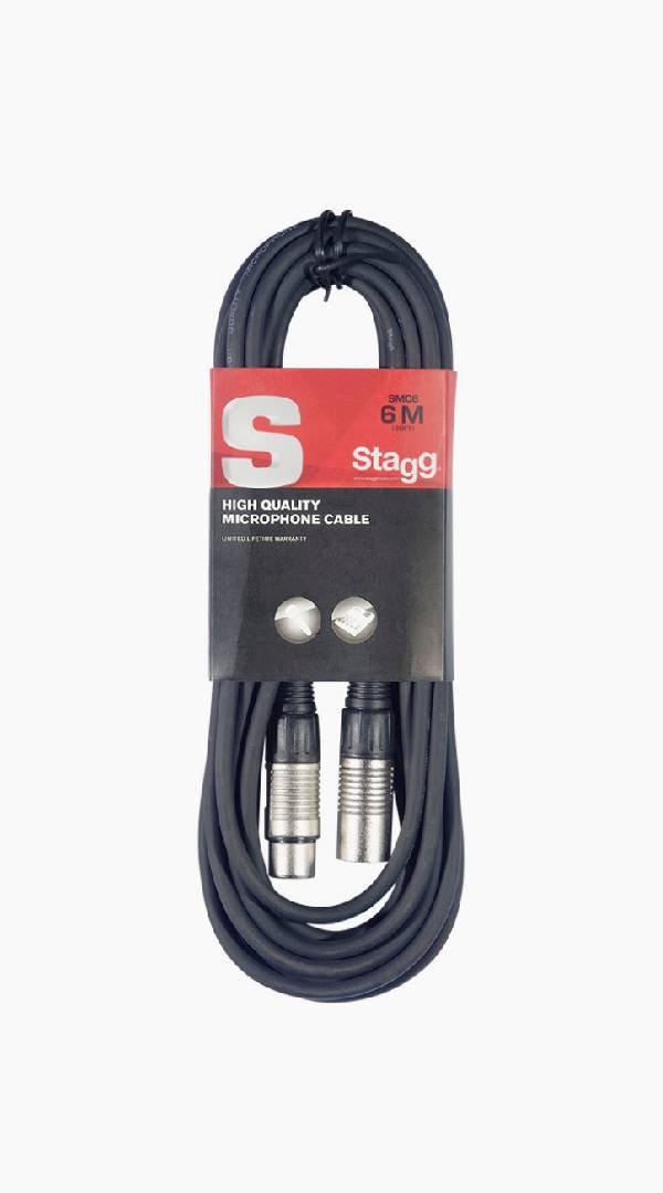 Stagg 20ft 6m Microphone Cable SMC6 - Sieffs Music
