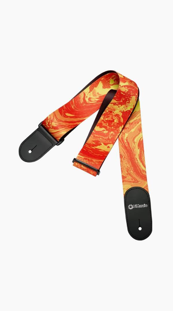 Steve Vai Print - Orange Universe Guitar Strap - Sieffs Music