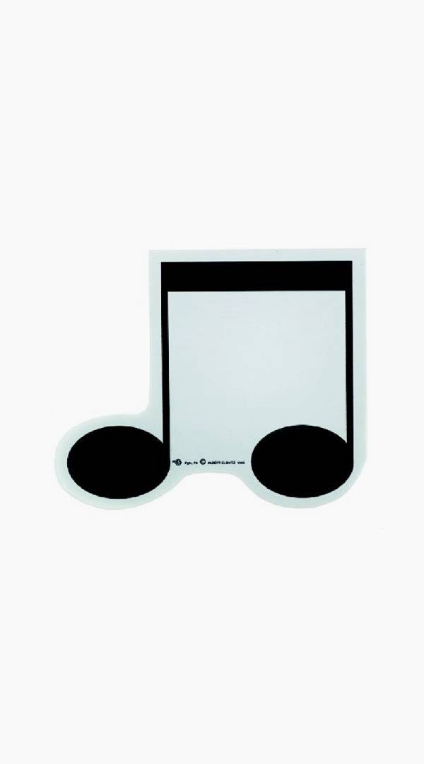 Sticky Pad 8th Note Shape - Sieffs Music