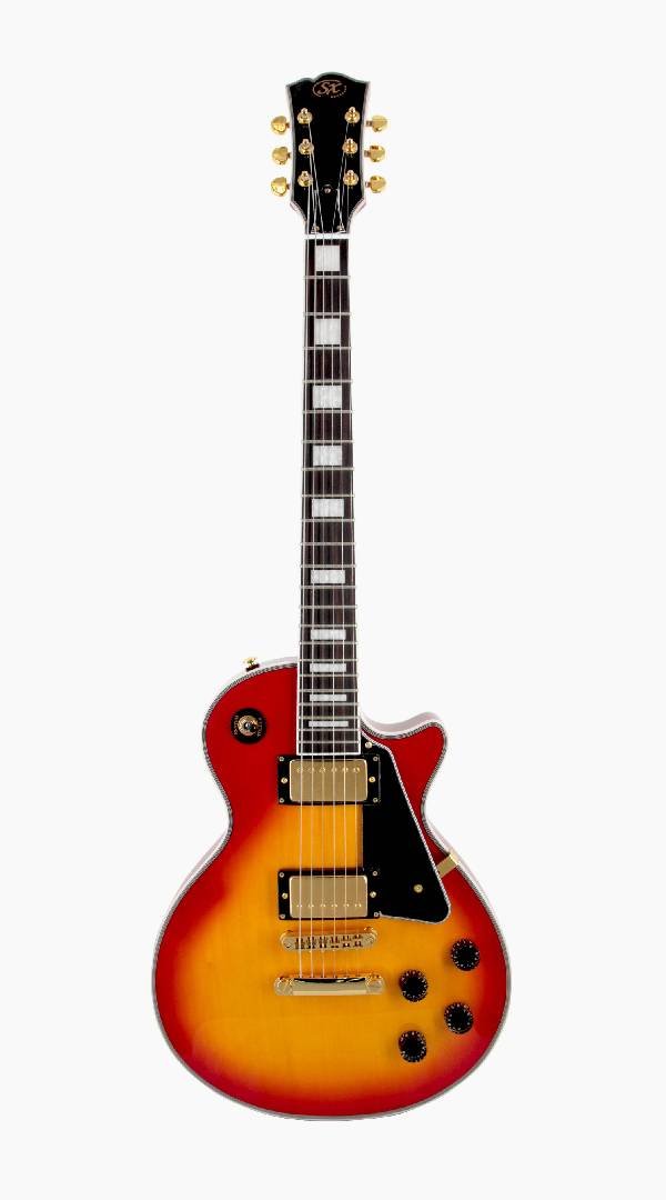 SX Deluxe EH3CS Cherry Sunburst Electric Guitar - Sieffs Music