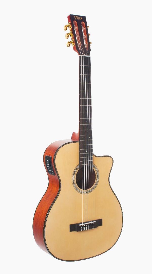 Valencia 400 Series 4/4 Electric Acoustic Natural Satin - Sieffs Music