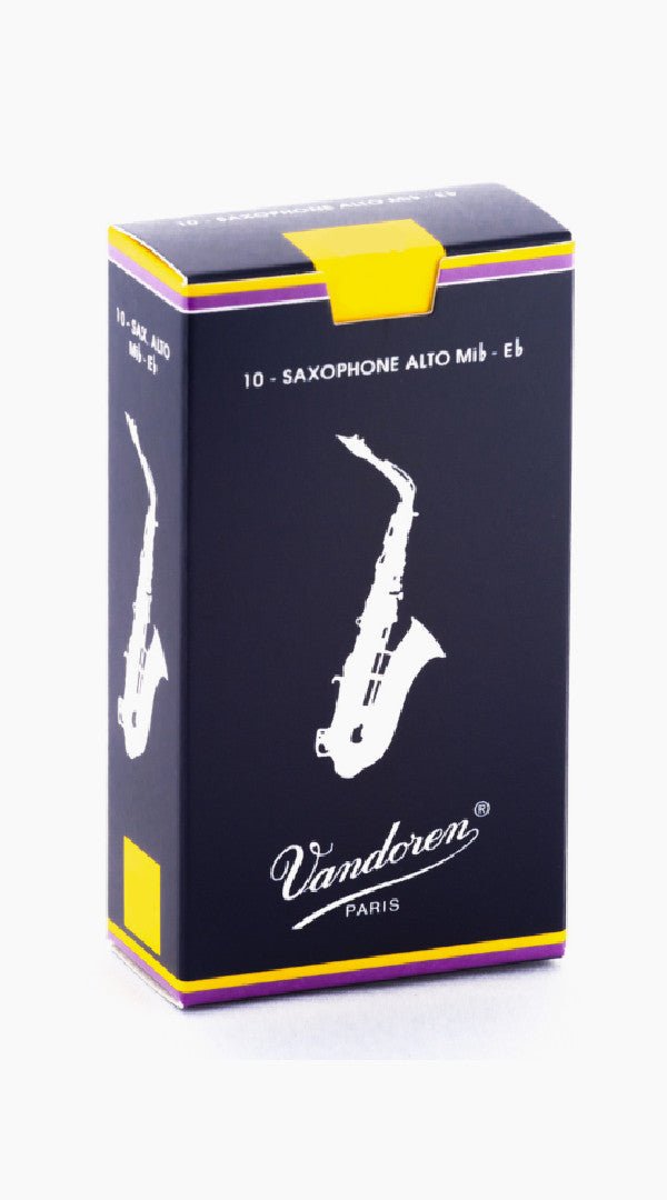 Vandoren Traditional Alto Sax Reeds Box of 10 - Sieffs Music