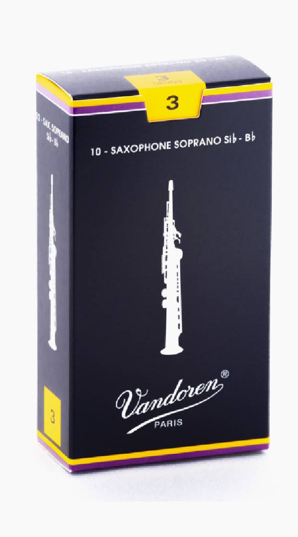 Vandoren Traditional Soprano Sax Reeds Box of 10 - Sieffs Music