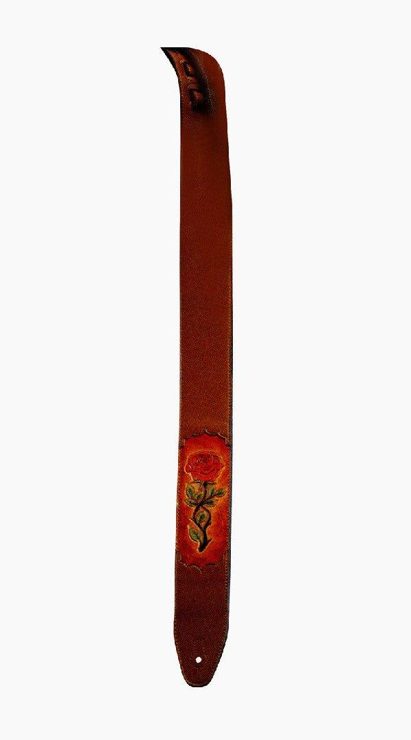 XTR Carved Leather Strap Rose Inlay - Sieffs Music