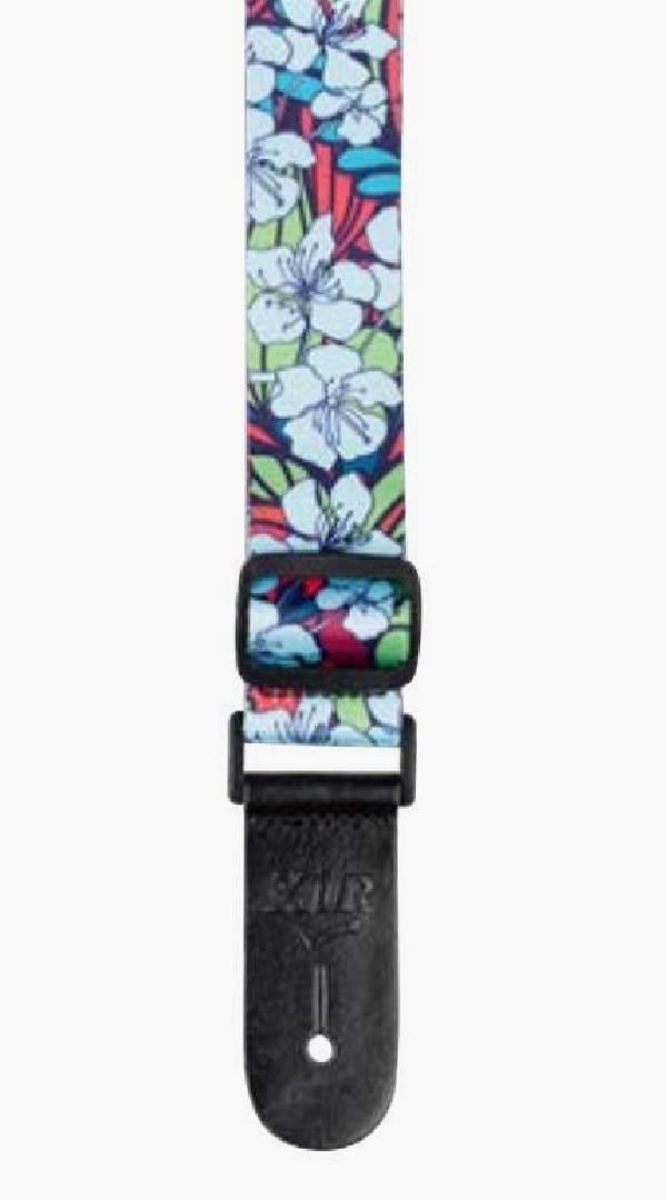 XTR LS306 Poly Ukulele Strap – Blue Floral - Sieffs Music